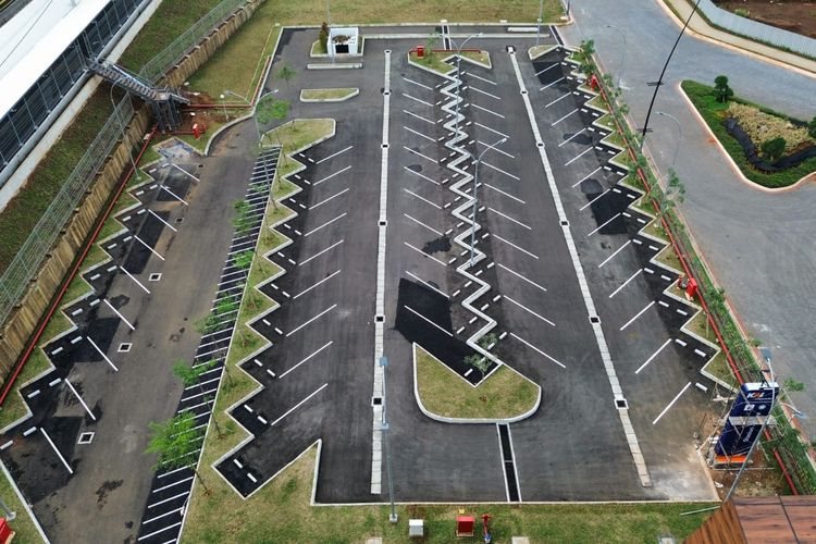 Potret Stasiun Jatake di Kecamatan Pagedangan, Kabupaten Tangerang, Banten. 