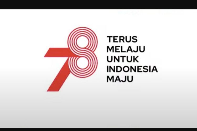 Logo peringatan HUT ke-78 Kemerdekaan RI yang dipilih oleh Presiden Joko Widodo.
