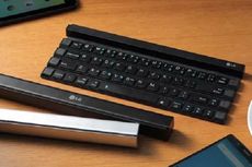 LG Bikin Keyboard Wireless yang Bisa Digulung