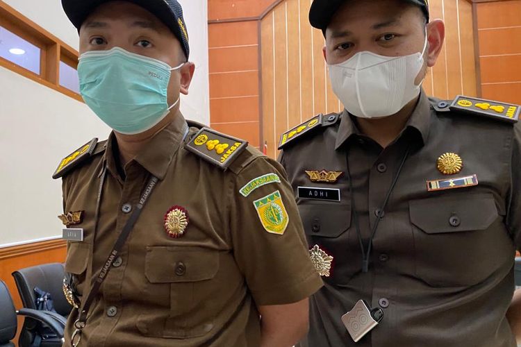 Jaksa penuntut umum (JPU) yang menangani kasus peredaran narkoba dengan terdakwa Teddy Minahasa di PN Jakarta Barat, Rabu (8/2/2023). 
