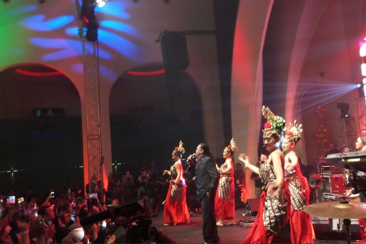 Konser Didi Kempot yang bertajuk The Lord of Loro Ati di The Pallas, SCBD, Jakarta Selatan, Jumat (6/12/2019).