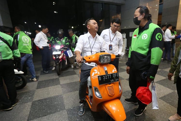 Sosialisasi motor konversi BBG atau motor gas (mogas) diikuti oleh 42 mitra ojek online (ojol) yang berlangsung di Lobby Kantor PGN Pusat, Jakarta, akhir bulan lalu.