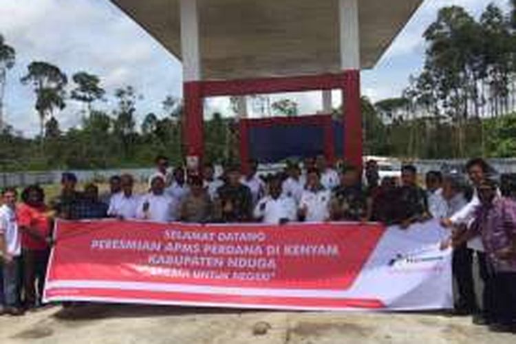 Pembukaan tempat Agen Penyalur Minyak Solar untuk pertama kalinya di Kenyam, Kabupaten Nduga oleh Pertamina MOR VIII Maluku-Papua. 