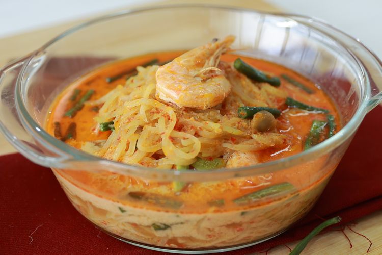 Ilustrasi sayur labu udang. 