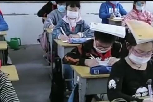 Tahan Buku di Kepala, Trik Sekolah China Cegah Rabun Jauh Muridnya