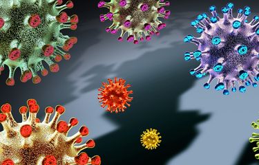 Ilustrasi varian baru virus corona ditemukan di Botswana, Afrika Selatan. Ilmuwan setempat memperingatkan varian baru Covid-19 yang disebut B.1.1.529 dapat menghindari kekebalan dan berpotensi meningkatkan penularan. Varian Omicron ini telah dilaporkan ke WHO, dan menunjukkan penyebaran sangat cepat di Afrika Selatan.