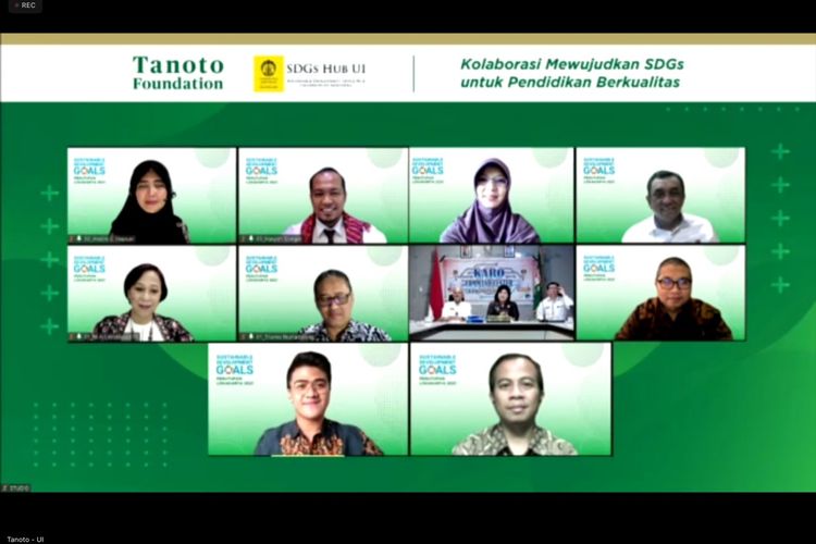 Tanoto Foundation berkolaborasi dengan SDGs HUB dan LPEM FEB Universitas Indonesia menyelesaikan rangkaian Program Peningkatan Kapasitas Pemangku Kebijakan Pendidikan Berkualitas yang berbasis SDGs dan melahirkan 15 kabupaten/kota SDGs Champions dalam membuat peta jalan peningkatan kualitas pendidikan di daerah.