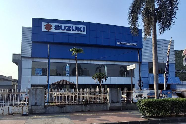 Ilustrasi diler motor Suzuki