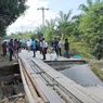 Jalan Penghubung Kecamatan di Langkat Sumut Ambruk Diterjang Banjir, Warga Harus Memutar