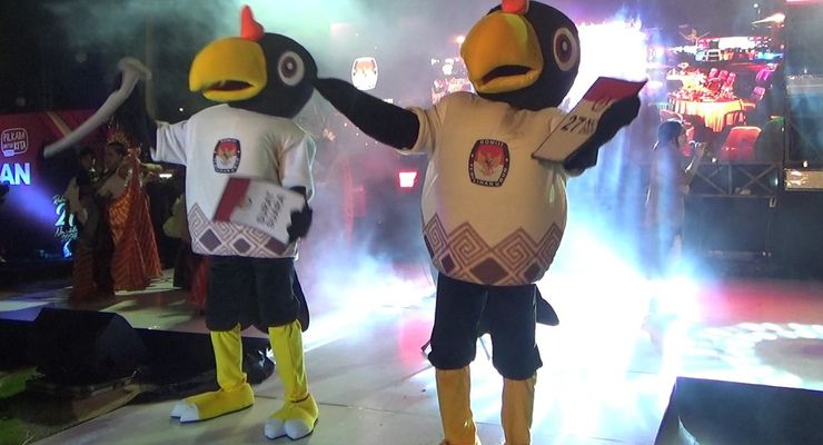 Peluncuran Pilkada Serentak, KPU Palopo Jadikan Burung Allo sebagai Maskot