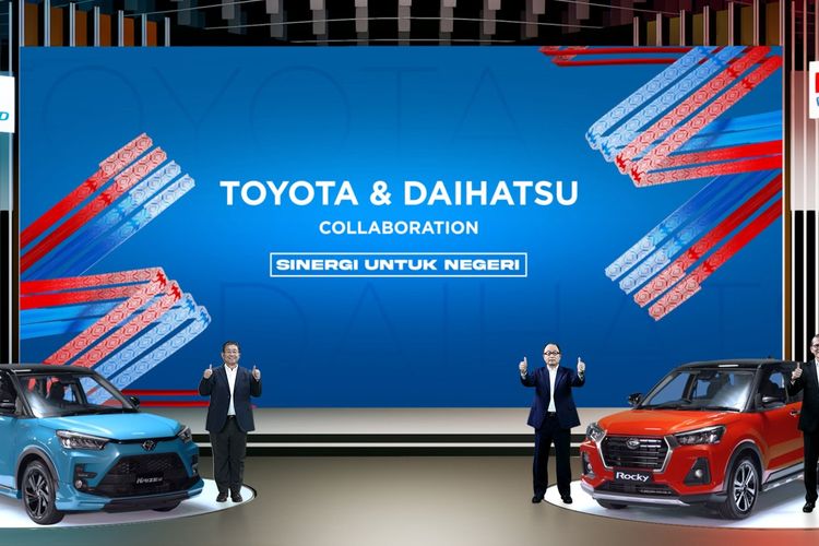 Seremoni virtual kolaborasi Toyota, Daihatsu, dan Astra yang dihadiri Menteri Perindustrian Agus Gumiwang Kartasasmita, Rabu (28/4/2021).