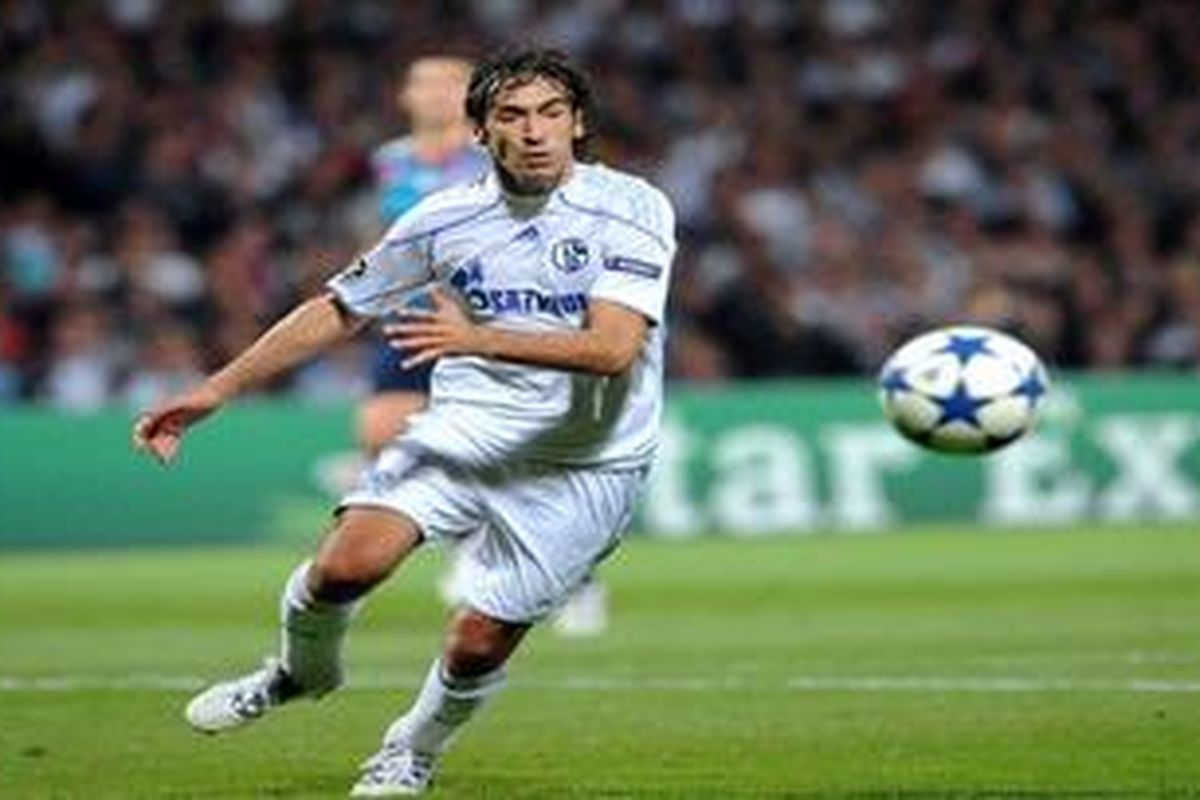 Striker Schalke 04 asal Spanyol, Raul Gonzales.