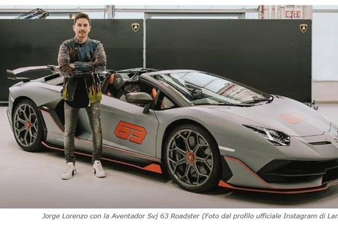 Jorge Lorenzo Miliki Lamborghini Aventador Svj 63 Roadster, Mobil 'Limited Edition'