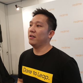 Product Manager Realme Indonesia, Felix Christian, saat dijumpai KompasTekno di sela peluncuran Realme XT di Jakarta, Rabu (23/10/2019).
