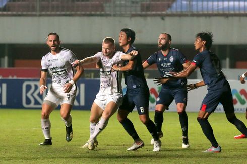 Hasil dan Klasemen Liga 1: Arema FC Tergusur Persib, Borneo 6 Besar