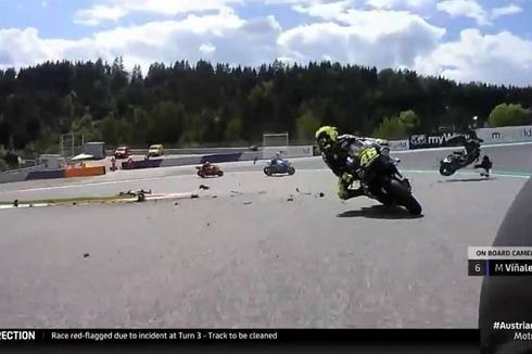 Insiden Mengerikan di MotoGP Austria, Rossi: Saya Kira Itu Helikopter