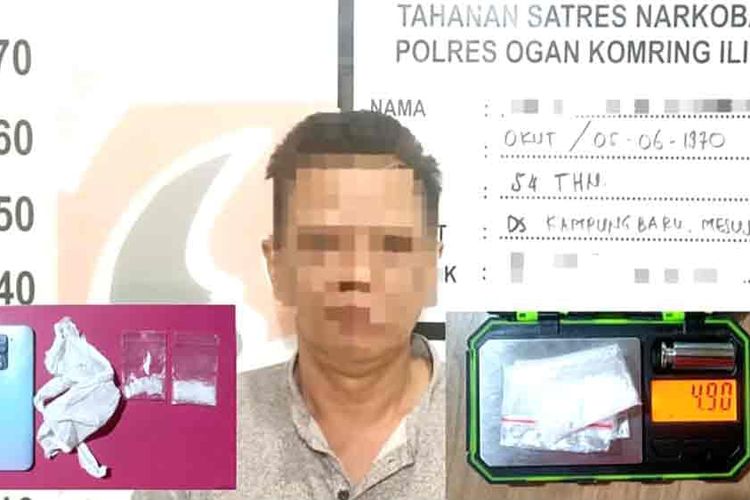 Seorang Caleg Gagal di OKI Ditangkap karena Bisnis Sabu