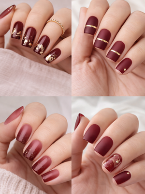 20 inspirasi nail art maroon elegan yang classy dan modern. Cocok untuk pesta, kondangan, hingga acara formal favoritmu!