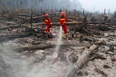 Hutan Jati di Banyumas Dilanda Kebakaran