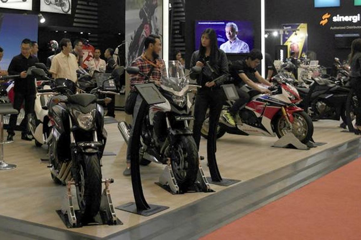 Jajaran big bike Honda di GIIAS 2016.