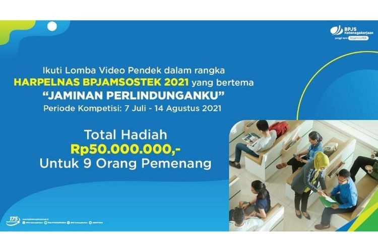 BPJAMSOSTEK mengajak para peserta berpartisipasi dalam lomba video pendek.