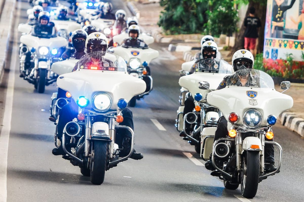 Perayaan HUT ke-5 Police Owners Group di Moto Village, Kemang, Jakarta Selatan.