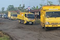 Baru 2 Hari Diperbaiki, Jalan di Lampung yang Akan Ditinjau Jokowi Kembali Rusak