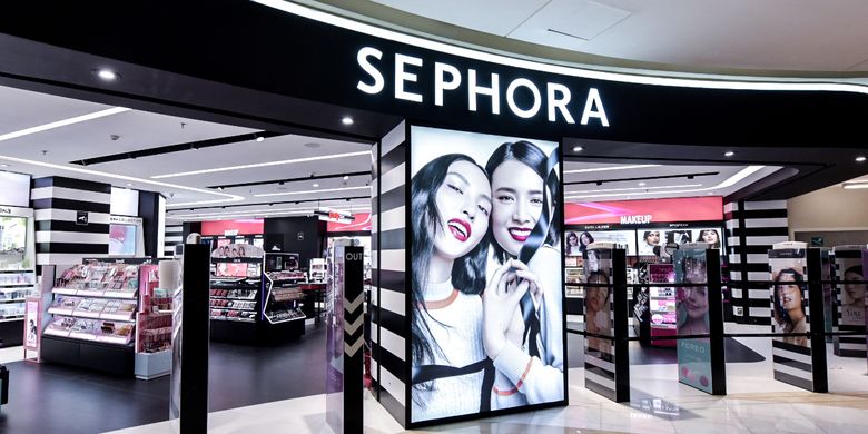 Ilustrasi toko kosmetik global Sephora.