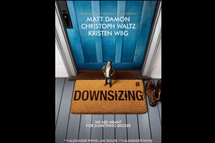 Film komedi Downsizing yang dibintangi oleh Matt Damon, dirilis pada 2017.