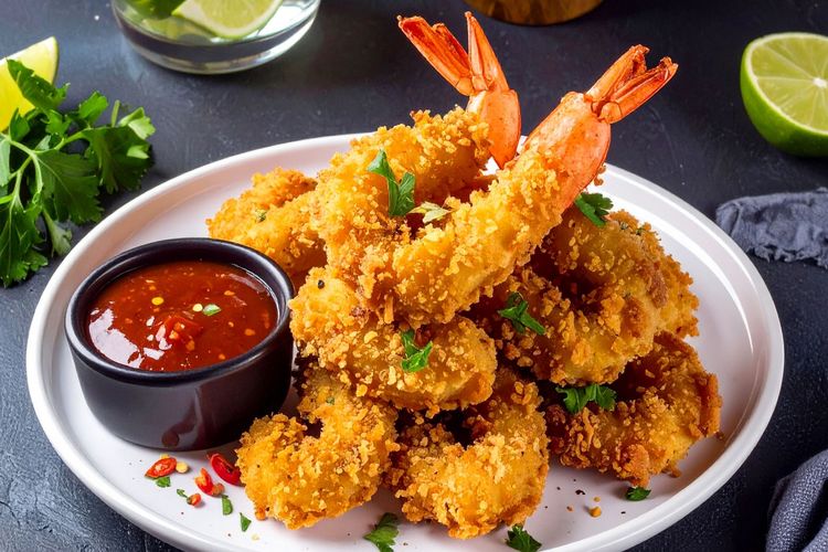Udang goreng tepung crispy.