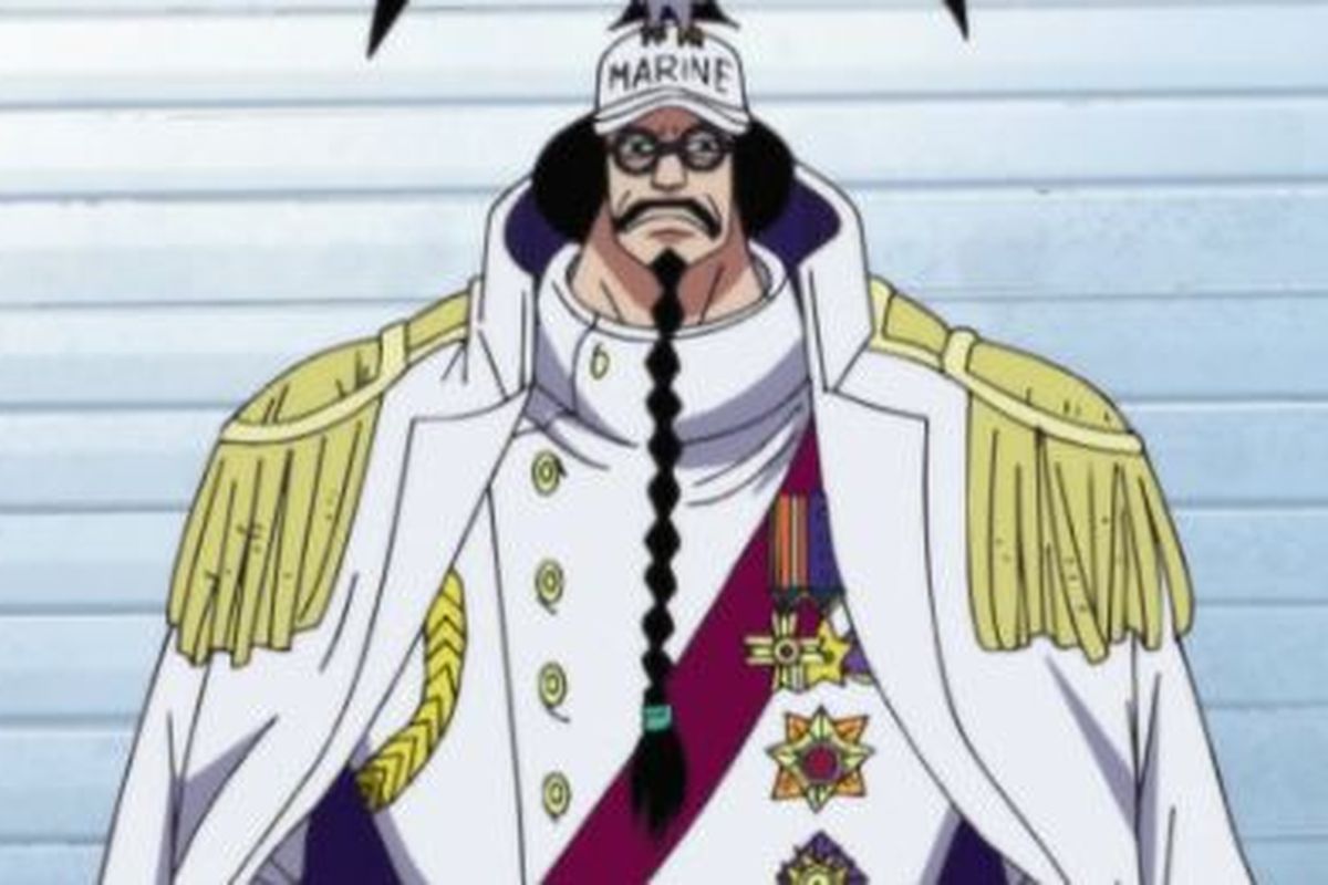 Potret Sengoku Sang Buddha dalam anime One Piece.