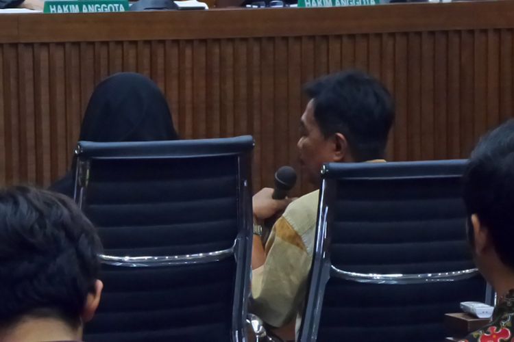 Kepala Sub Direktorat Pelayanan Informasi Direktorat Pengelolaan Informasi Administrasi Kependudukan (PIAK), Heru Basuki, di Pengadilan Tipikor Jakarta, Senin (8/5/2017).