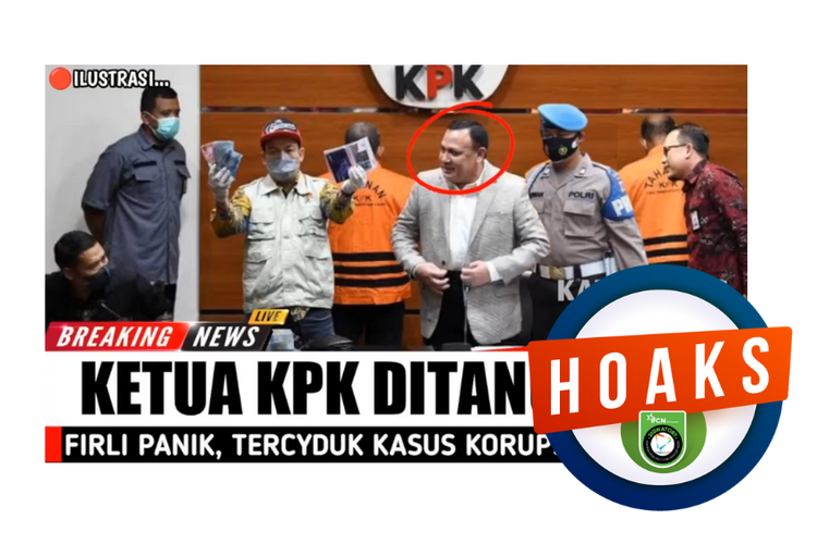 Hoaks, Ketua KPK Firli Bahuri ditangkap karena terlibat korupsi Rp 349 triliun