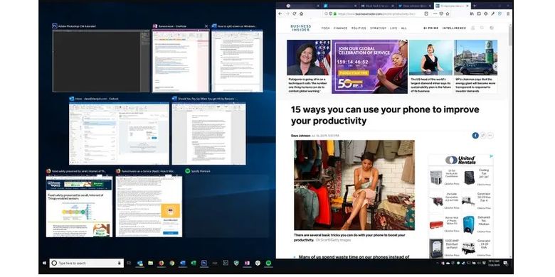 Cara melakukan split screen di Windows 10