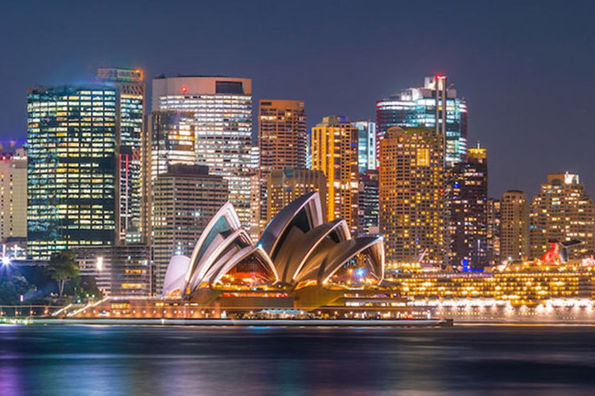 Gedung Opera House di Sydney, Australia.