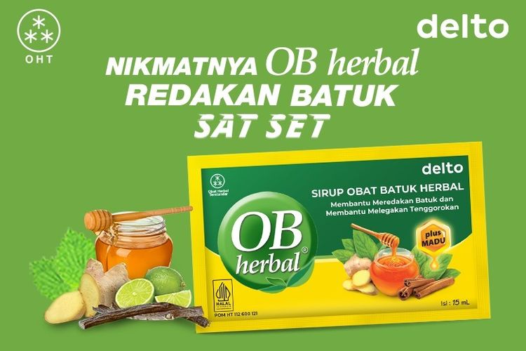 OB Herbal, redakan batuk dengan sat set.