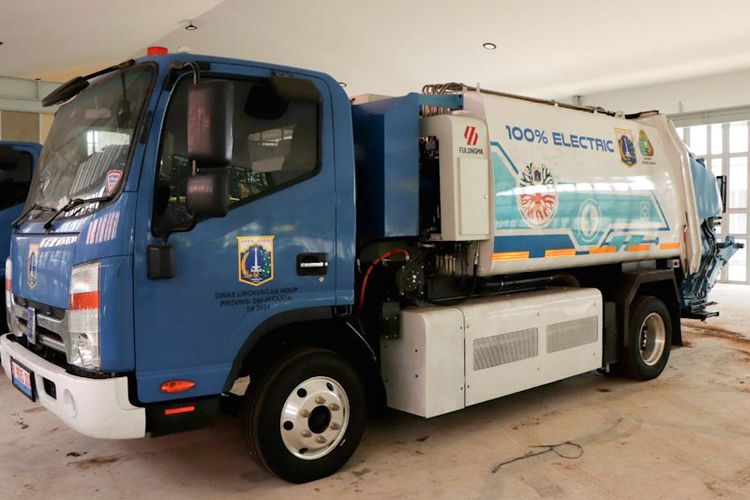 Truk Listrik yang digunakan DLH DKI Jakarta