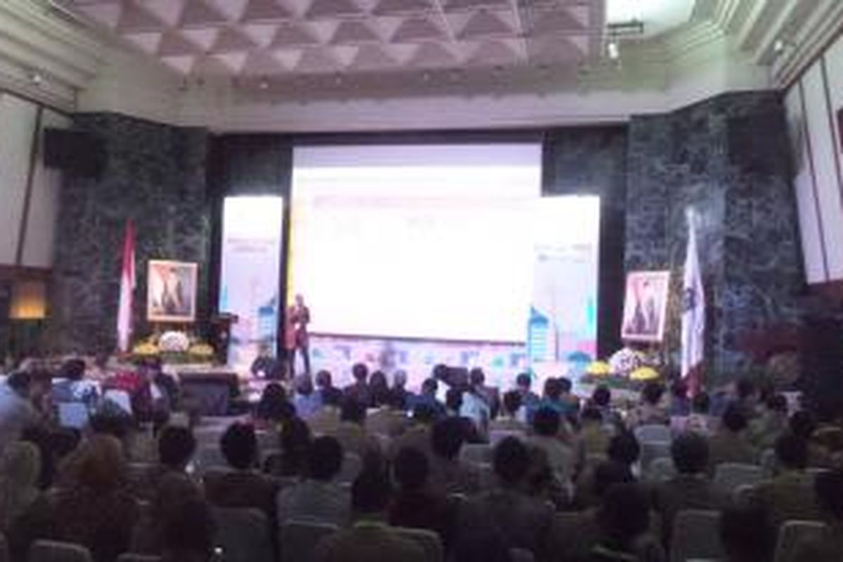 Seminar Jakarta Smart City Forum 2015 di Balai Kota DKI Jakarta, Selasa (16/12/2015)