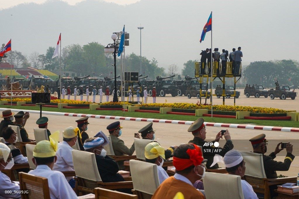 19 Pedemo Myanmar Ditembak Mati Saat Hari Parade Militer