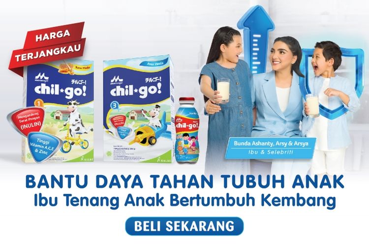 Morinaga Chil* Go, asupan bernutrisi untuk bantu jaga daya tahan tubuh anak. 