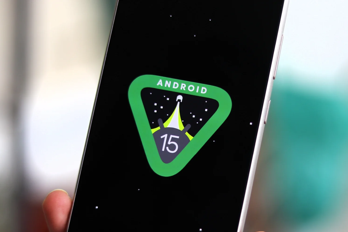 Ilustrasi smartphone yang kebagian update Android 15.