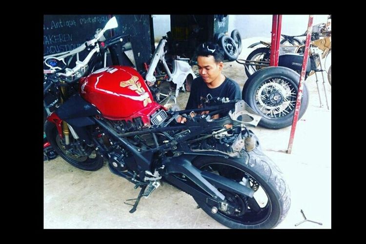 Bermodal Rp 22 Juta CBR  250  Disulap Jadi Cafe Racer