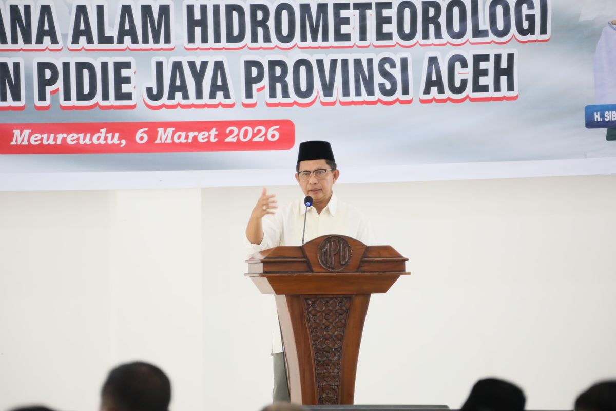 Mendagri sekaligus Kasatgas PRR Pascabencana Sumatera Muhammad Tito Karnavian.