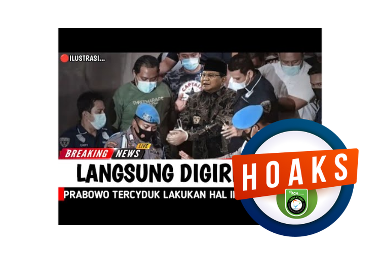 Hoaks, Prabowo Subianto ditangkap KPK