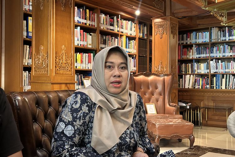 Kepala Pusat Riset Kesehatan Masyarakat dan Gizi BRIN Dr Wahyu Pudji Nugraheni, SKM, MKes dalam Pemaparan hasil Surveilans Kadar Timbal Darah (SKTD) dan Risalah Kebijakan di Kuningan, Jakarta Selatan, Rabu (21/1/2026).