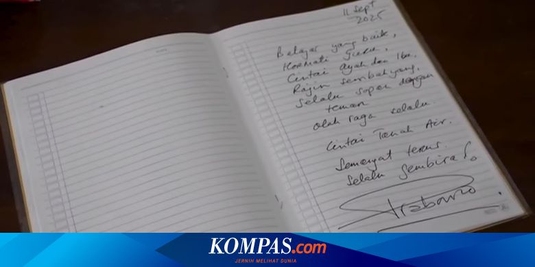 Prabowo Tulis Pesan untuk Siswa Sekolah Rakyat, Apa Isinya?