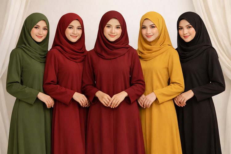 Baju Kurung Melayu dan Inspirasi Padu Padan Hijab yang Elegan: Warna Bold untuk Tampilan Lebih Tegas.