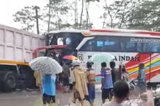Bus Rosalia Indah Tabrak Truk, Ingat Bahaya Menyalip di Tikungan
