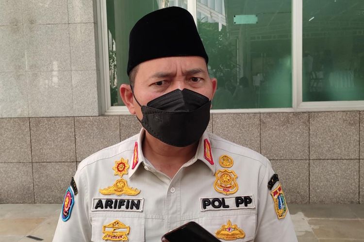 Kasatpol PP DKI Jakarta Arifin saat ditemui di Balai Kota DKI Jakarta, Jumat (7/5/2021)