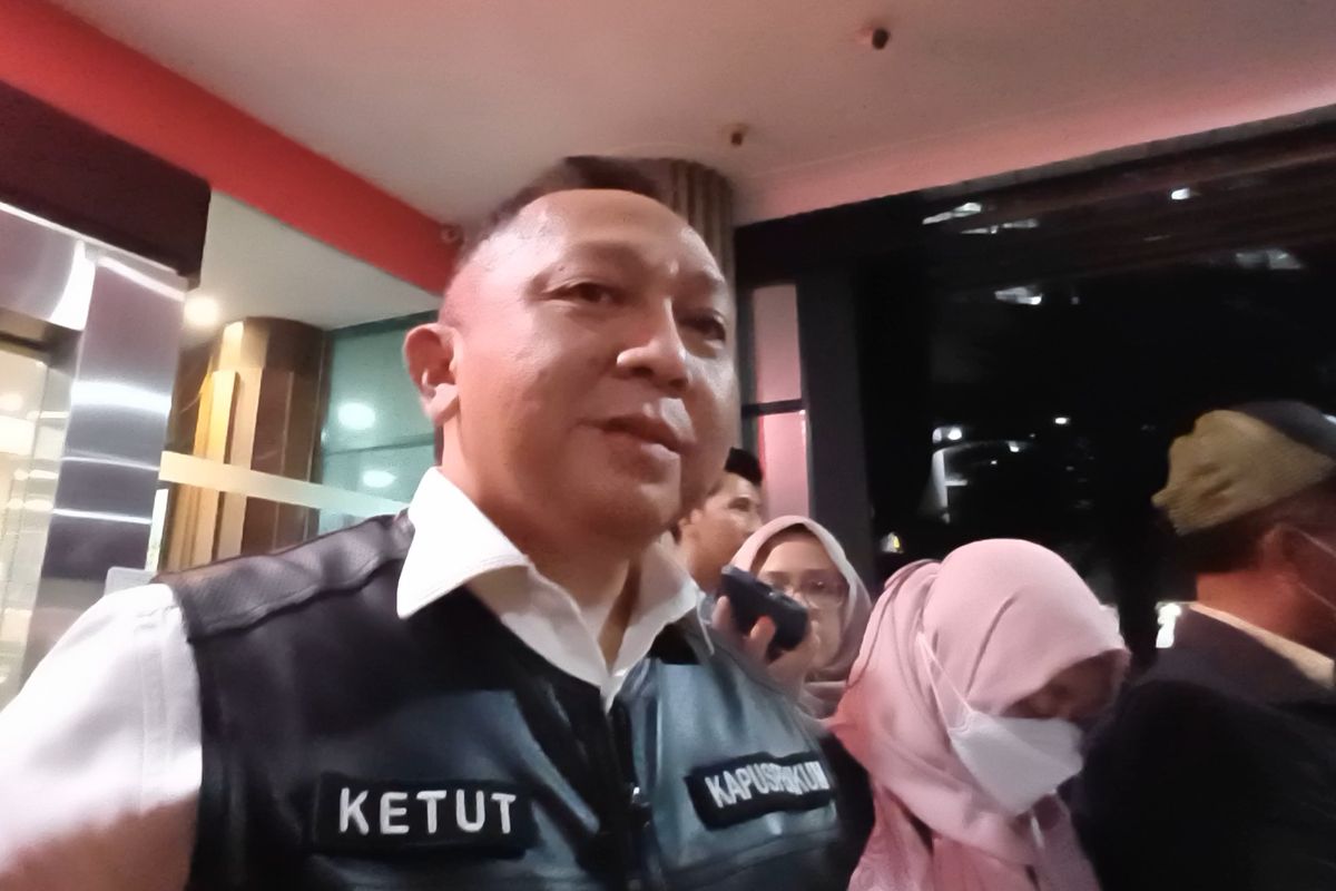 Kepala Pusat Penerangan Hukum Kejagung Ketut Sumedana di Gedung Bundar Kejagung, Jakarta, Rabu (13/9/2023).